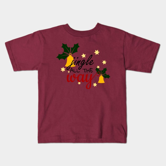 Chrismas bells jingle all the way Kids T-Shirt by JeRaz_Design_Wolrd